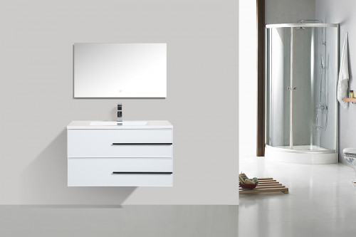 Тумба с раковиной Parly Spa Bella 70 Bella70 10142 подвесная Белая глянцевая