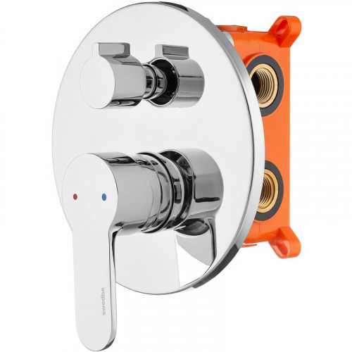 Смеситель для душа Swedbe Platta 5521 Хром латунь встраиваемый