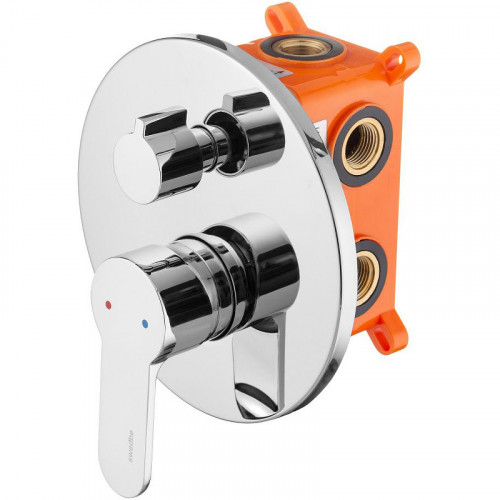 Смеситель для душа Swedbe Platta 5521 Хром латунь встраиваемый