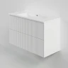 Тумба под раковину La Fenice Terra Twin 100 FNC-01-TER-B-100-2 подвесная Белая матовая