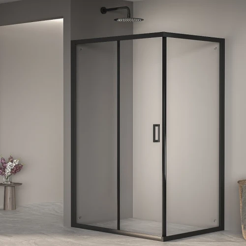 Душевой уголок RGW Passage PA-245B 100x90 410824590-14 профиль Черный стекло прозрачное