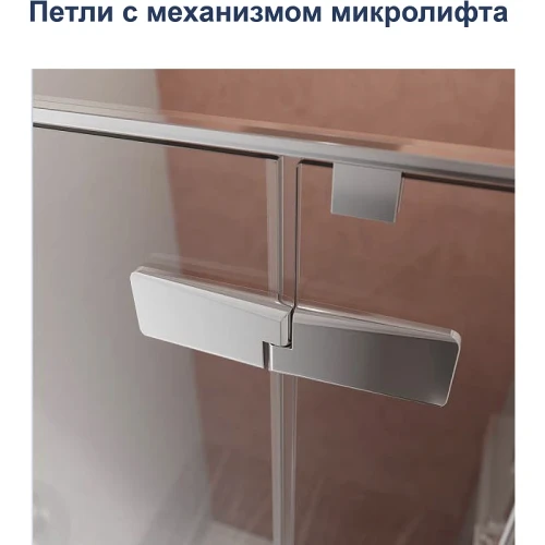 Душевой уголок Cezares Liner 100x100 L LINER-A-1-100-C-Cr-L профиль Хром стекло прозрачное