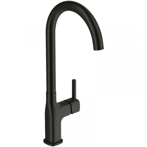 Смеситель для кухни Cersanit Elio 68261 Черный матовый