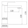 Смеситель для раковины Comforty FC045A-CKBT 00-00006492 Белый