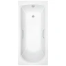 Ванна из искусственного камня Delice Astra 180х80 DLR330057R-G цвет Белый глянцевый с ручками Хром