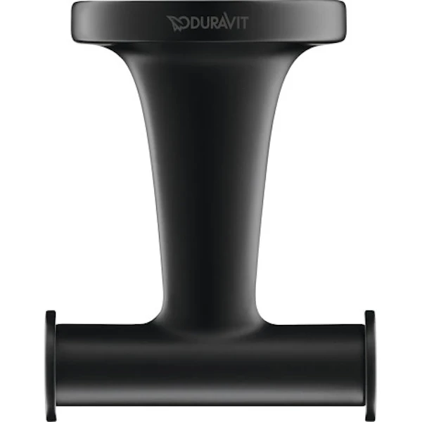Двойной крючок Duravit Starck T 0099304600 Черный матовый