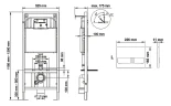 Комплект унитаза Rosa Элеганс Люкс Вн УнБ32 4620008195438 с инсталляцией Berges Novum L3 040213 с сиденьем Микролифт и клавишей смыва Хром
