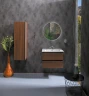 Шкаф пенал Boheme Armadi Art Capolda 35 849-120-D подвесной Dark wood МДФ / ЛДСП
