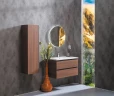 Шкаф пенал Boheme Armadi Art Capolda 35 849-120-D подвесной Dark wood МДФ / ЛДСП