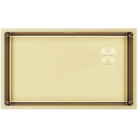 Кухонная мойка Paulmark Next-Skew 74 Uni PM887444-LG Светлое золото нержавеющая сталь встраиваемый