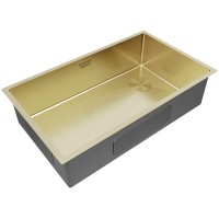 Кухонная мойка Paulmark Next-Skew 74 Uni PM887444-LG Светлое золото нержавеющая сталь встраиваемый