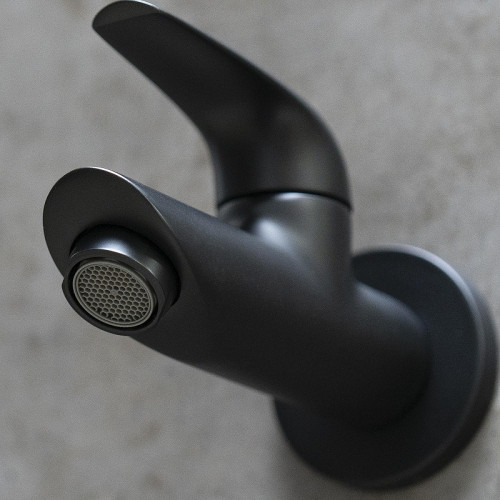 Кран для одного типа воды Lemark Project LM4690BL цвет Черный матовый