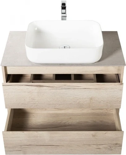 Тумба под раковину BelBagno Kraft 70 KRAFT-700-2C-SO-RGB подвесная Rovere Galifax Bianco МДФ / ЛДСП