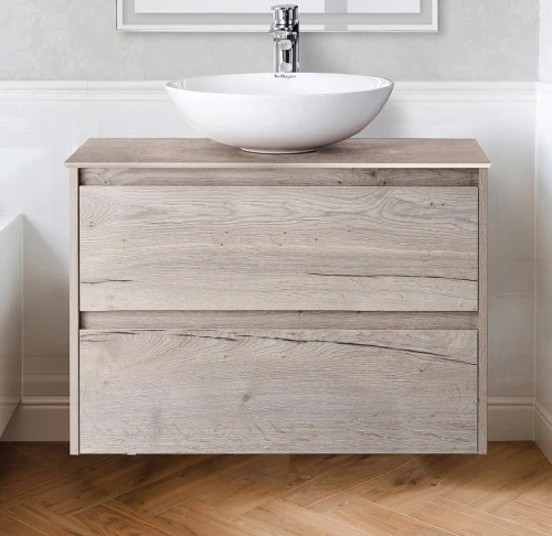 Тумба под раковину BelBagno Kraft 70 KRAFT-700-2C-SO-RGB подвесная Rovere Galifax Bianco МДФ / ЛДСП