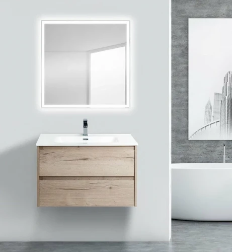 Тумба под раковину BelBagno Kraft 70 KRAFT-700-2C-SO-RGB подвесная Rovere Galifax Bianco МДФ / ЛДСП