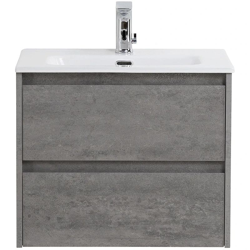 Тумба под раковину BelBagno Kraft 39 60 KRAFT 39-600/390-2C-SO-CG подвесная Cemento Grigio МДФ / ЛДСП