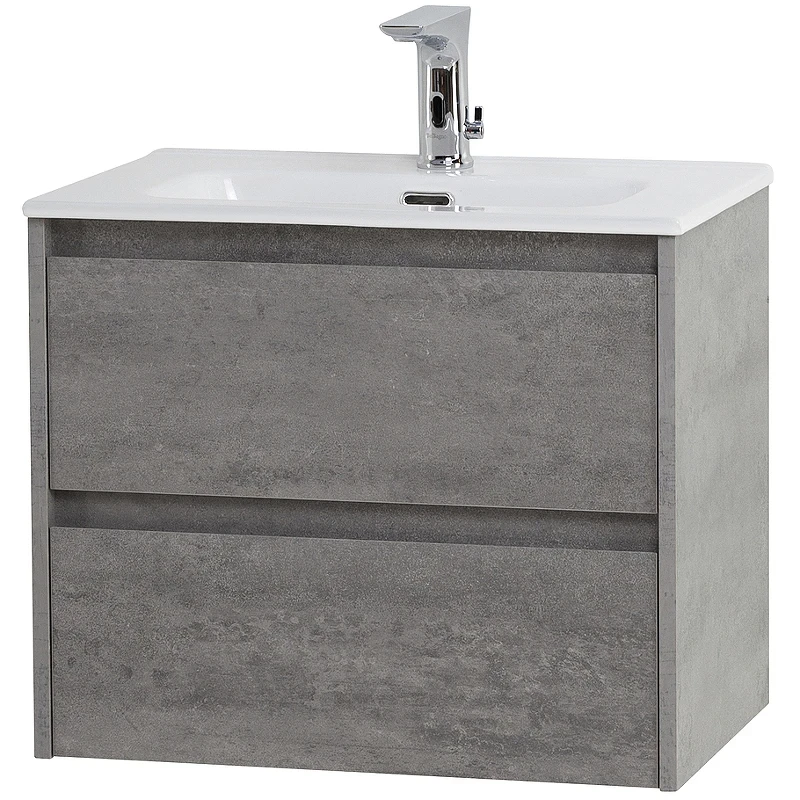 Тумба под раковину BelBagno Kraft 39 60 KRAFT 39-600/390-2C-SO-CG подвесная Cemento Grigio МДФ / ЛДСП