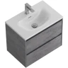 Тумба под раковину BelBagno Kraft 39 60 KRAFT 39-600/390-2C-SO-CG подвесная Cemento Grigio МДФ / ЛДСП