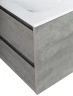 Тумба под раковину BelBagno Kraft 39 60 KRAFT 39-600/390-2C-SO-CG подвесная Cemento Grigio МДФ / ЛДСП