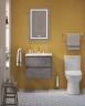 Тумба под раковину BelBagno Kraft 39 60 KRAFT 39-600/390-2C-SO-CG подвесная Cemento Grigio МДФ / ЛДСП