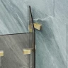 Шторка для ванны Maybah Glass MGV-585-3 980х1400 складная 4 секции Золото стекло бронзовое
