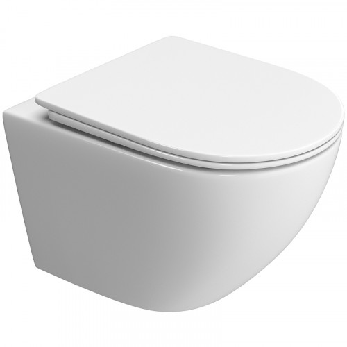 Унитаз BelBagno Uno-Tor BB5177CH-TOR/SC подвесной с сиденьем Микролифт фаянс подвесной