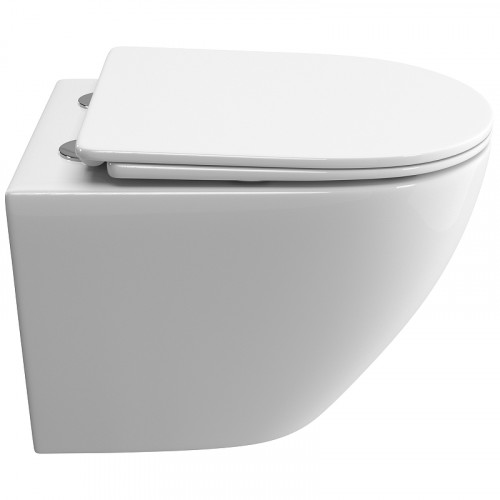 Унитаз BelBagno Uno-Tor BB5177CH-TOR/SC подвесной с сиденьем Микролифт фаянс подвесной