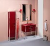 Тумба под раковину Boheme Armadi Art Monaco 80 866-080-RCR Бордо глянец Хром МДФ / ЛДСП