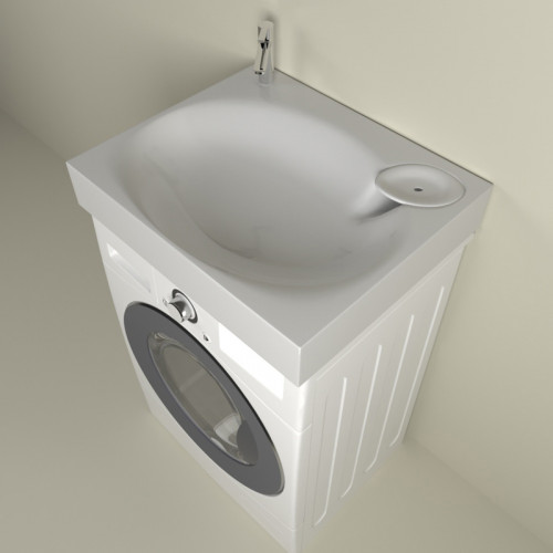 Раковина Marka One Lavanderia 600 на стиральную машину Белая