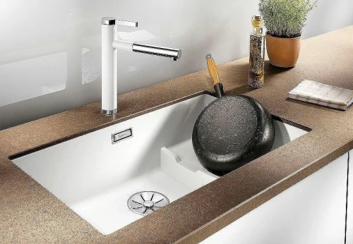 Смеситель для кухни Blanco Linee-S 518441 Белый Хром