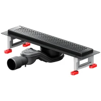Душевой лоток AM.PM MasterFlow 40 W01SC-P11-040-01BM с Черной матовой решеткой Cut Gradient