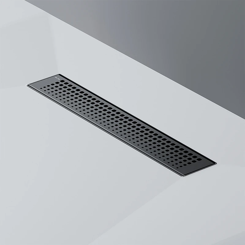 Душевой лоток AM.PM MasterFlow 40 W01SC-P11-040-01BM с Черной матовой решеткой Cut Gradient