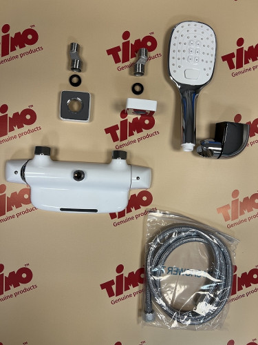 Смеситель для ванны Timo Helmi 4024/00-16Y Хром Белый латунь на стену