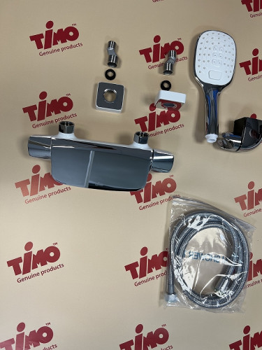 Смеситель для ванны Timo Helmi 4024/00-16Y Хром Белый латунь на стену