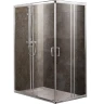 Душевая стенка BelBagno Unique FIX 90 профиль Хром стекло прозрачное