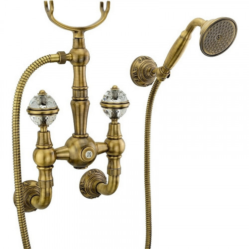 Смеситель для душа Migliore Cristalia 18582 Бронза латунь на стену