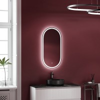 Зеркало Sancos Oval 45 OV45F с подсветкой с сенсорным выключателем и диммером стекло