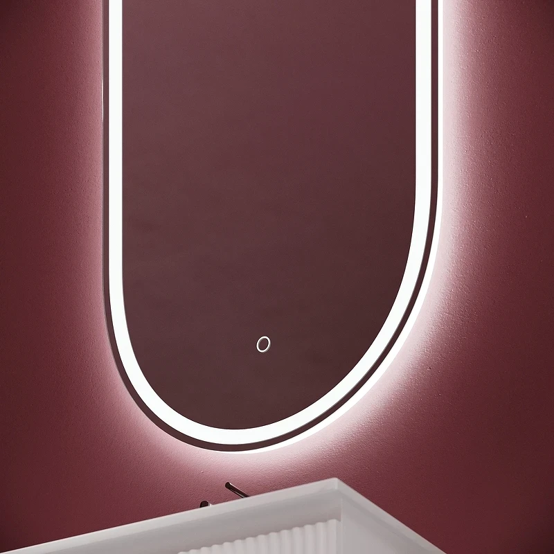 Зеркало Sancos Oval 45 OV45F с подсветкой с сенсорным выключателем и диммером стекло