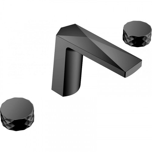 Смеситель для раковины Boheme Venturo 150-B-DIAMOND Черный матовый латунь