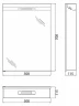 Зеркальный шкаф BelBagno SPC 50 SPC-1A-DL-BL-500 с подсветкой Белый