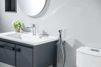 Смеситель для раковины Aquatek Лугано AQ1712CR с гигиеническим душем цвет Хром