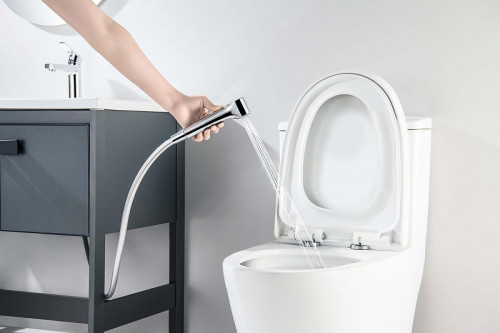 Смеситель для раковины Aquatek Лугано AQ1712CR с гигиеническим душем цвет Хром