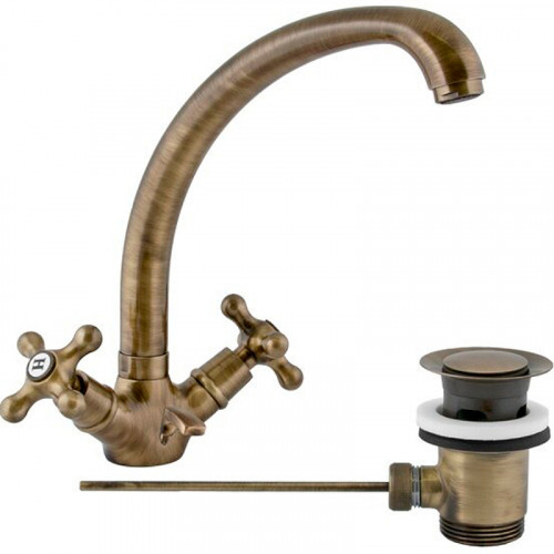 Смеситель для раковины Remer Liberty 13GLIVO Бронза латунь