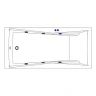 Акриловая ванна Excellent Palace 170x75 WAEX.PAL17.SOFT.GL с гидромассажем
