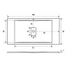 Душевой поддон из искусственного камня Good Door Flow 160x90 ЛП00121 Белый
