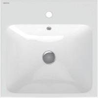 Раковина Berges Strati 48 182005 Белая глянцевая фарфор подвесная, накладная, полувстраиваемая