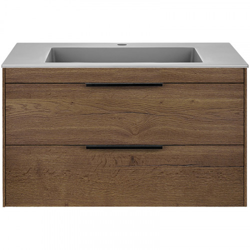 Тумба под раковину Vincea Chiara 2D 80 VMC-2C2800TO подвесная T.Oak МДФ / ЛДСП