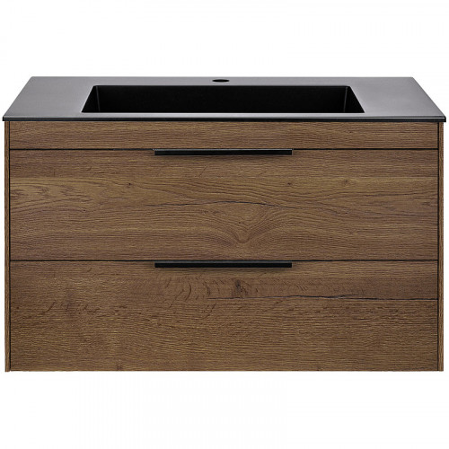 Тумба под раковину Vincea Chiara 2D 80 VMC-2C2800TO подвесная T.Oak МДФ / ЛДСП