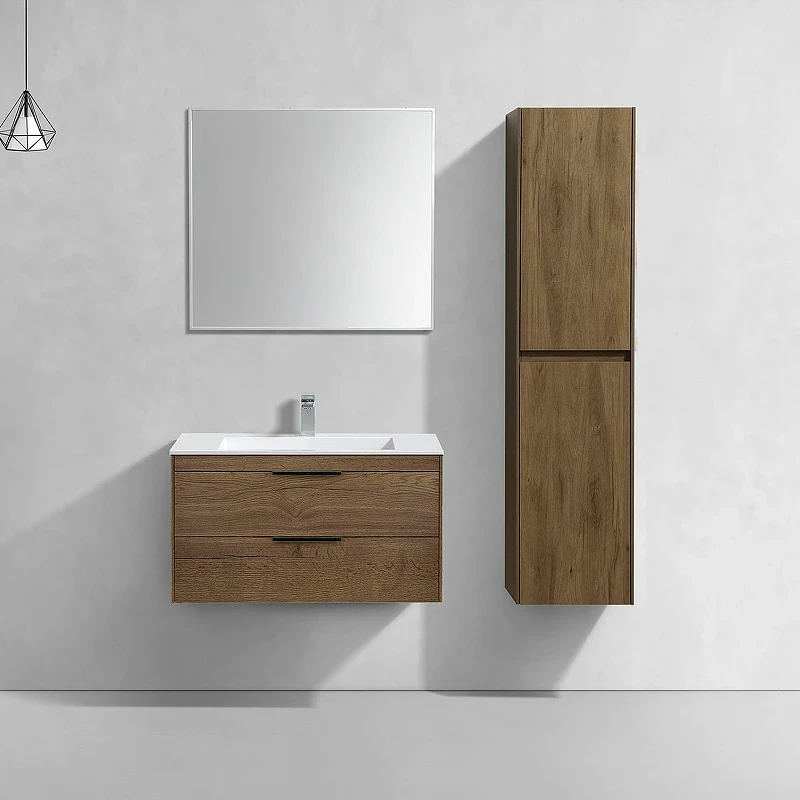 Тумба под раковину Vincea Chiara 2D 80 VMC-2C2800TO подвесная T.Oak МДФ / ЛДСП