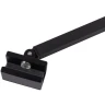 Душевая перегородка Cezares Liberta 110 LIBERTA-L-1-TB-110-BR-NERO профиль Черный матовый стекло бронзовое